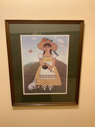 Darline Jefferson Frame Folk Art Print, 19.25x23.25 Inches