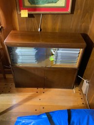 Vintage Sliding Glass Door Cabinet