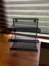 Metal 2 Tier Desk Organizer