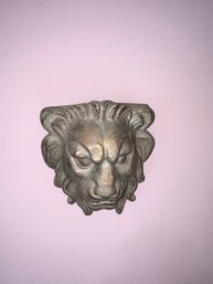 Metal Lion Decorative Wall Shelf