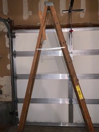 Vintage 8 Feet Wooden Ladder