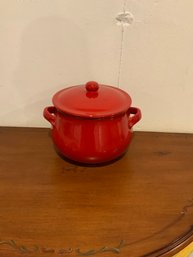 Red Terracota Glaze Clay Casserole