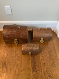 Matching Trio Copper Metal Chest (small)