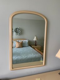 Vintage Drexel Beige Wooden & Lacquer Wall Mirror