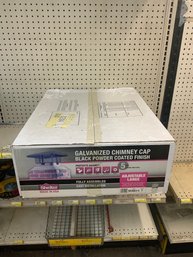 New With Open Box Galvanized Chimney Cap (Adjustable Large)