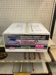 New In Box Galvanized Chimney Cap (13x13 Inches) C1