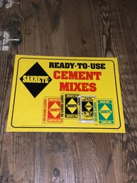 Sakrete Ready To Use Cement Mixes Metal Sign (24x18 Inches)