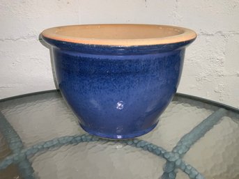 Bright Blue Ceramic Flower Pot / Planter