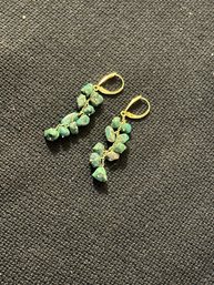 Beauitful Marked 14kt Turquoise Earrings