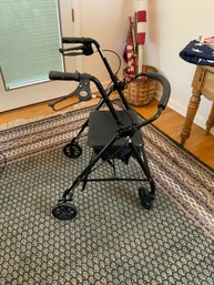 Drive Rollator W/Padded Seat - Foldable For Travel