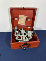 Vintage German Freiberger Hamburg Ships' Navigation Sextant In Case