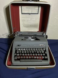 Royal Quiet Deluxe Grey Typewriter