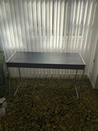 Mid Century Modern Laminate Desk With Metal Frame