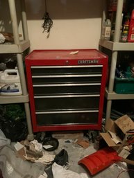 Craftsman Red Tool Chest-Filled With Misc Tools