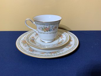 Vintage Japanese Noritake Ivory China 'homage,' Includes Small Plate, Cup & Saucer, 3 PCS.