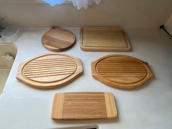 Five Quality Wood Cutting Boards / Trivets