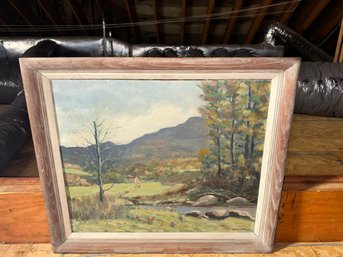 Antique Framed Painting Signed By W.D. Heydecker