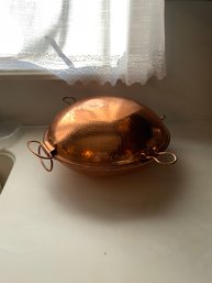 Unique Portuguese Hammered Copper Cataplana Steaming Pan