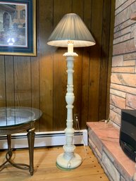 Substantial Marble Floor Lamp With 3-way Switch