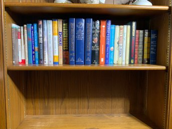 Shelf Of Books - Includes Biographies, Contemporary Novels & Classics Such As 'Tom Sawyer'