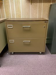 JefSteel Metal File Cabinet With Two Drawers