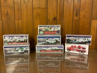 Collection Of Seven Hess Trucks With Their Boxes - 2002-2009