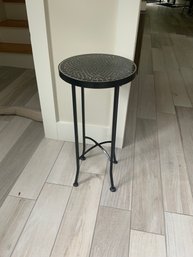 Small Mosaic Tile Top Side Table