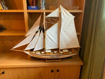 Wood Model Sailing Boat