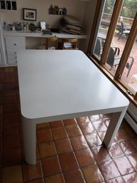 White Formica Kitchen / Dining Table * See Description & Photos&