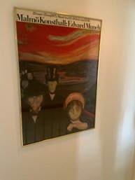 Edvard Munch 'Anxiety' From 1894 - 1975 Malmo Konsthall Museum, Sweden Exhibition Poster