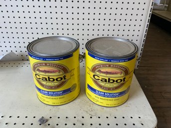 Lot Of 2 Sealed Cabot Clear Solution 3003 Weathered Gray