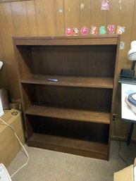 Wooden Book Case With 3 Adjustable Shelves