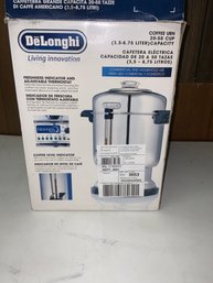 DeLonghi Electric 20-50 Cup Coffee Urn - New In Box