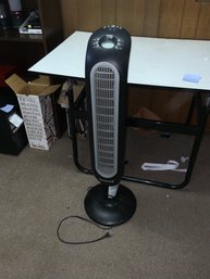 Black Honeywell Oscillating Tower Fan