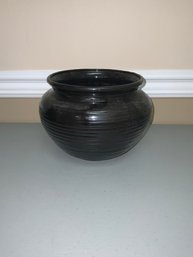 Black Ceramic Planter