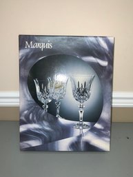 Marquis 6 Goblet Crystal Glasses