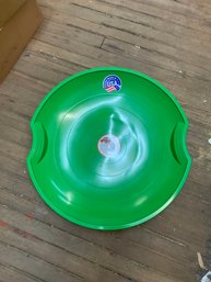 Brand New Flexible Flyer Green Plastic Snow Sled