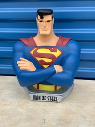 1999 Man Of Steel Superman Bust Warner Bros Store Exclusive *check Photos & Description*