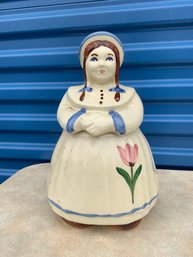 Vintage Usa Shawnee Pottery Dutch Girl Cookie Jar