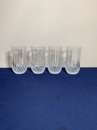 Lot Of 4 Crystal Water Glasses