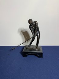 Castilian Imports Metal Golf Statue