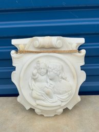 Wall Hanging Heavy! Marble Decorative Shelf Of Mother&child