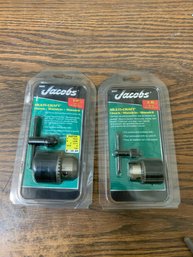 Lot Of 2 Brand New Jacobs Multi-craft Chuck (a3)