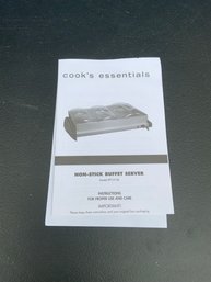 Cooks's Essentials Non-stick Buffet Server *new In Box!*
