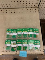 Lot Of 12 New Packs Of Wood Screws (s3)