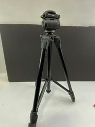 Black Plastic Quantaray By Sunpak Adjustable Camera Tripod