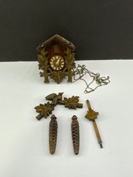 Vintage Gala German Wooden Cuckoo Clock