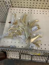 Lot Of 7 Brand New Brass Metal Hand Rail Bracket