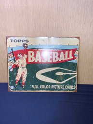 Vintage Topps Reproduction Metal Sign