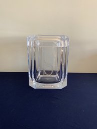 Lucite Covered Canister Monogrammed ''5''